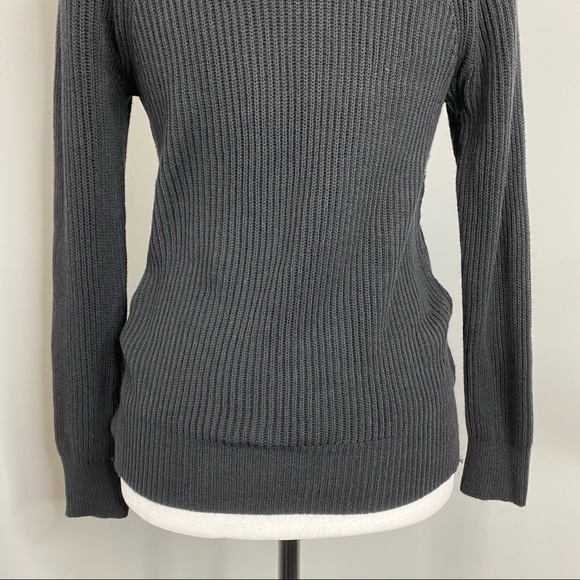 Ann Taylor Loft Women’s Black Ribbed Knit Sweater EUC - Picture 10 of 11